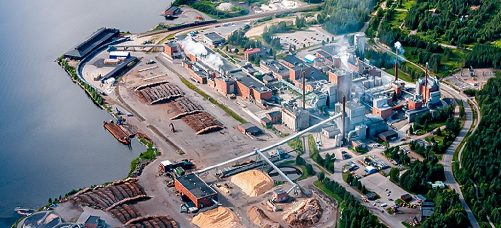 kraftliner mill in Munksund Sweden